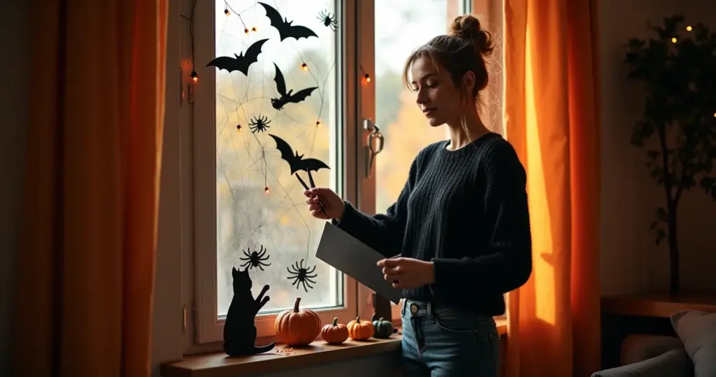 17 Ideias de Decoração Halloween Janela para Assustar com Pouco