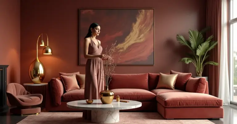 15 Ideias de Decoração Marsala com Dourado para um Ambiente Sofisticado