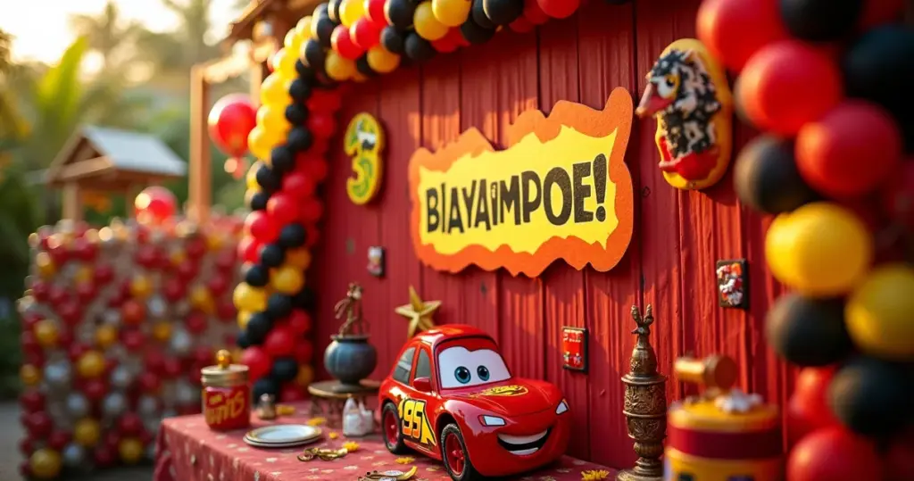 15 Ideias de Decoração McQueen Festa Infantil Que Impressionam Gastando Menos