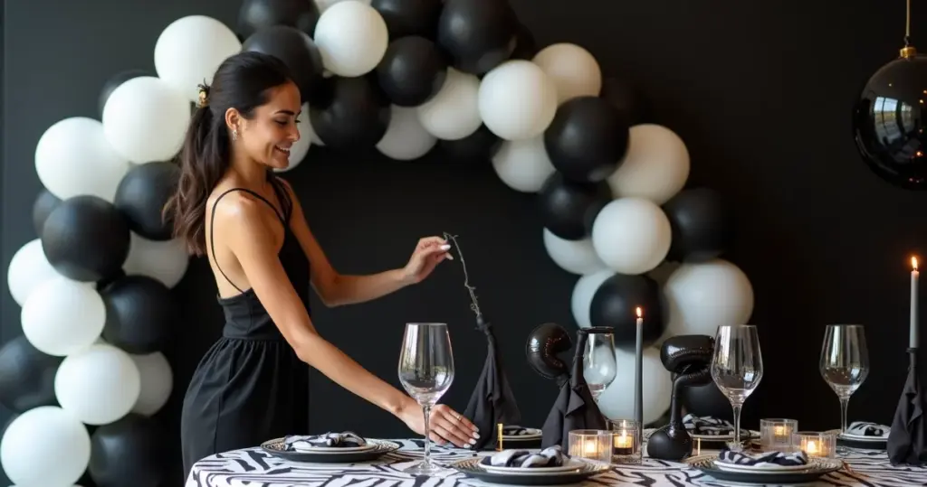 15 Ideias de Decoração Preto e Branco Aniversário que Vão Transformar Sua Festa
