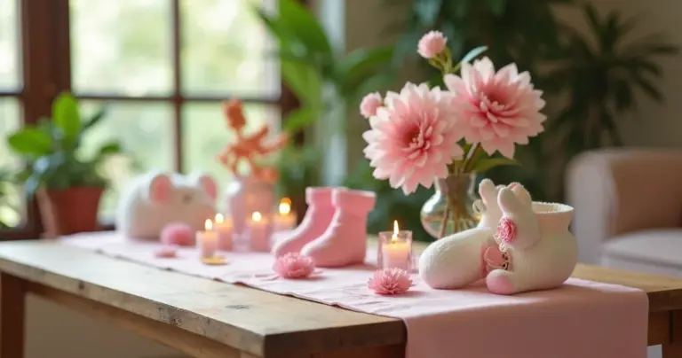 18 Ideias de Decoração Simples Chá de Fraldas Menina (Orçamento Baixo)