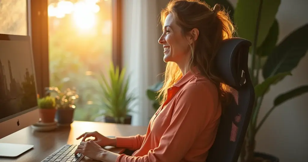 Ergonômico: o ajuste de 30 segundos que alivia sua coluna hoje