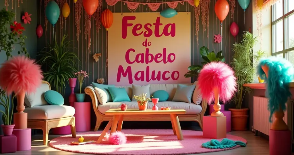 27 Ideias de Festa do Cabelo Maluco Decoração que Viram Brincadeira 27 Ideias de Festa do Cabelo Maluco Decoração que Viram Brincadeira