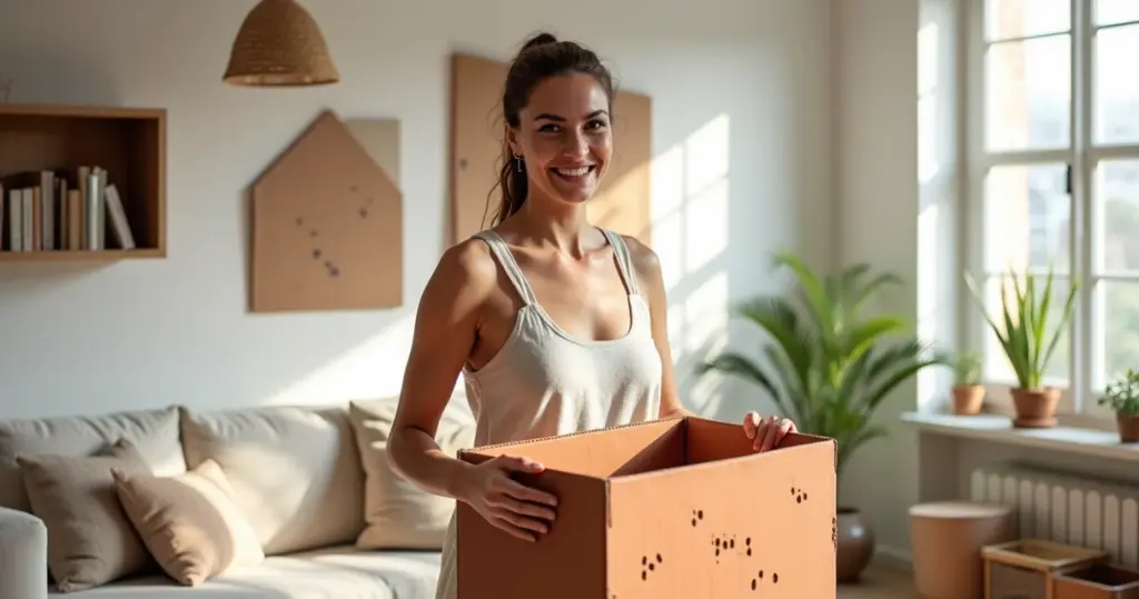 30 Ideias de Decoração com Caixa de Papelão para Casa Personalizada