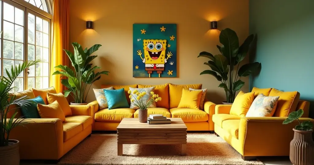 17 Ideias Decoração Bob Esponja Que Recriam a Fenda do Biquíni