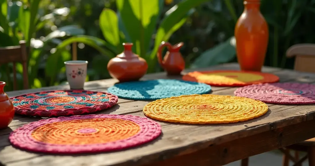 17 Ideias de Jogo Americano de Crochê Para Transformar Sua Mesa