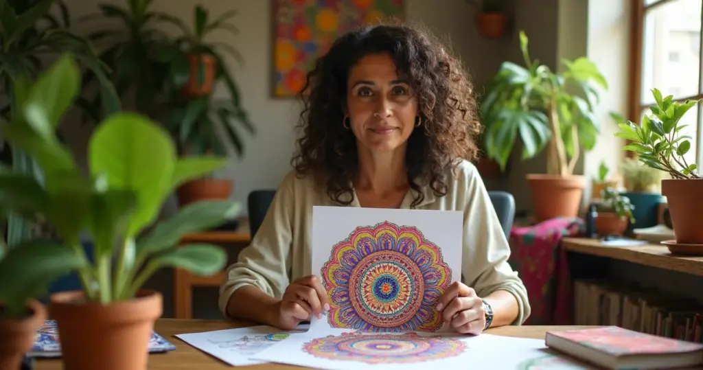 12 Ideias de Mandala Colorida para Acalmar Sua Mente em 5 Minutos
