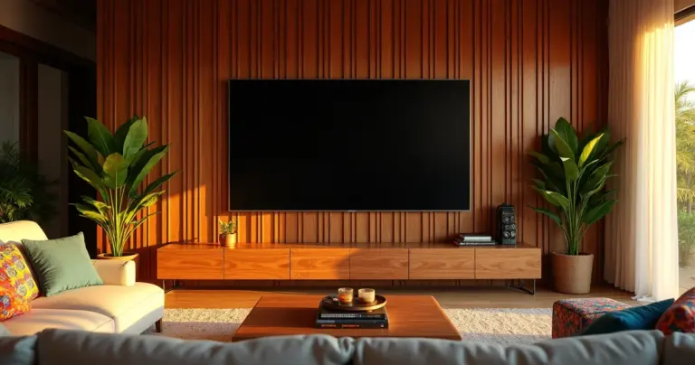 Painel Ripado para Sala de TV: Transforme Seu Cantinho de Filmes Painel Ripado para Sala de TV: Transforme Seu Cantinho de Filmes