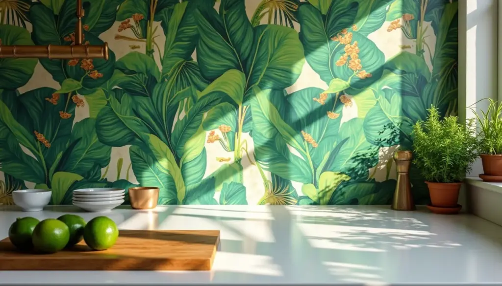 52 ideias de papel de parede de cozinha que resistem à gordura