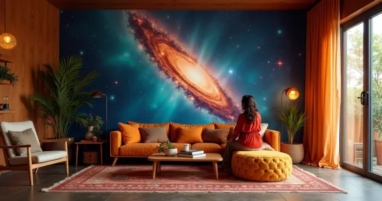 15 Ideias de Papel de Parede Espaço que Transformam Seu Ambiente 15 Ideias de Papel de Parede Espaço que Transformam Seu Ambiente