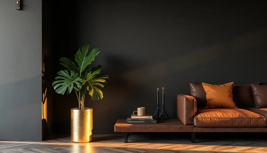 47 Ideias de Preto com Dourado para Decorar sem Errar