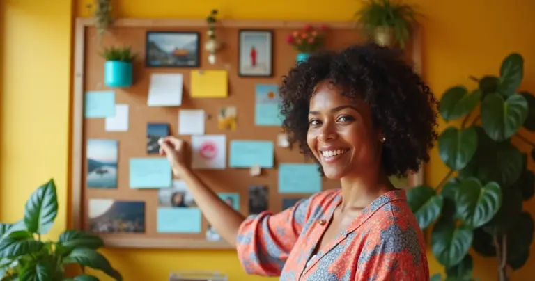 12 Ideias de Quadro de Cortiça que Organizam e Decoram sua Casa 12 Ideias de Quadro de Cortiça que Organizam e Decoram sua Casa