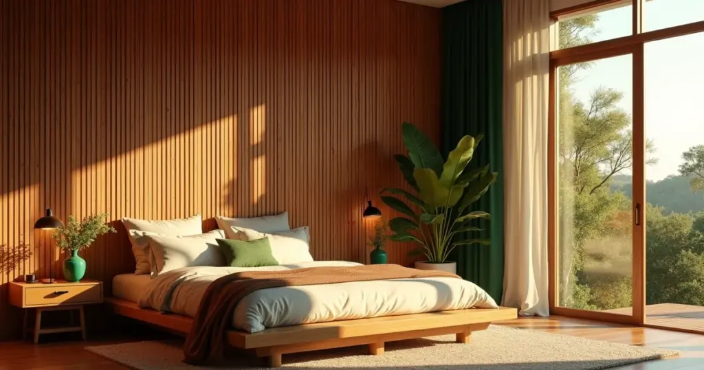 Quarto com Ripado na Parede: Como Criar Aconchego e Estilo