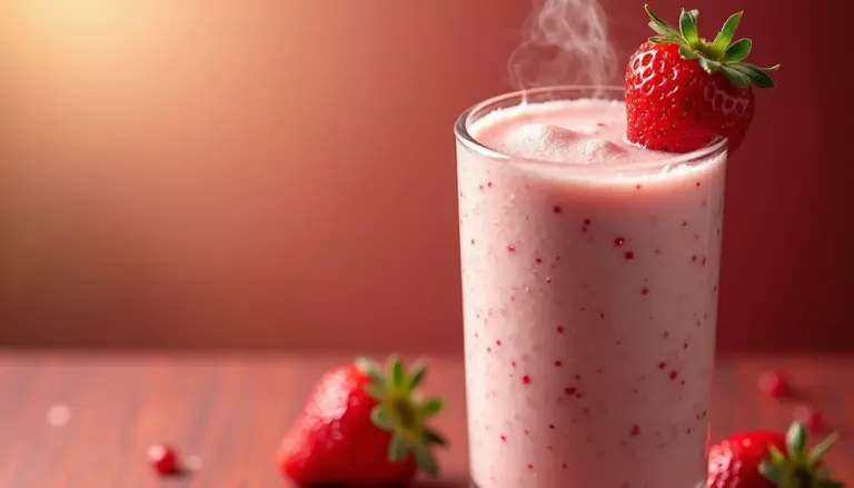 Shake de Morango Cremoso em 10 Minutos: Receita Fit e Fácil Shake de Morango Cremoso em 10 Minutos: Receita Fit e Fácil