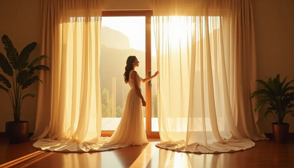 Qual o tamanho de cortina para sala que amplia visualmente o espaço