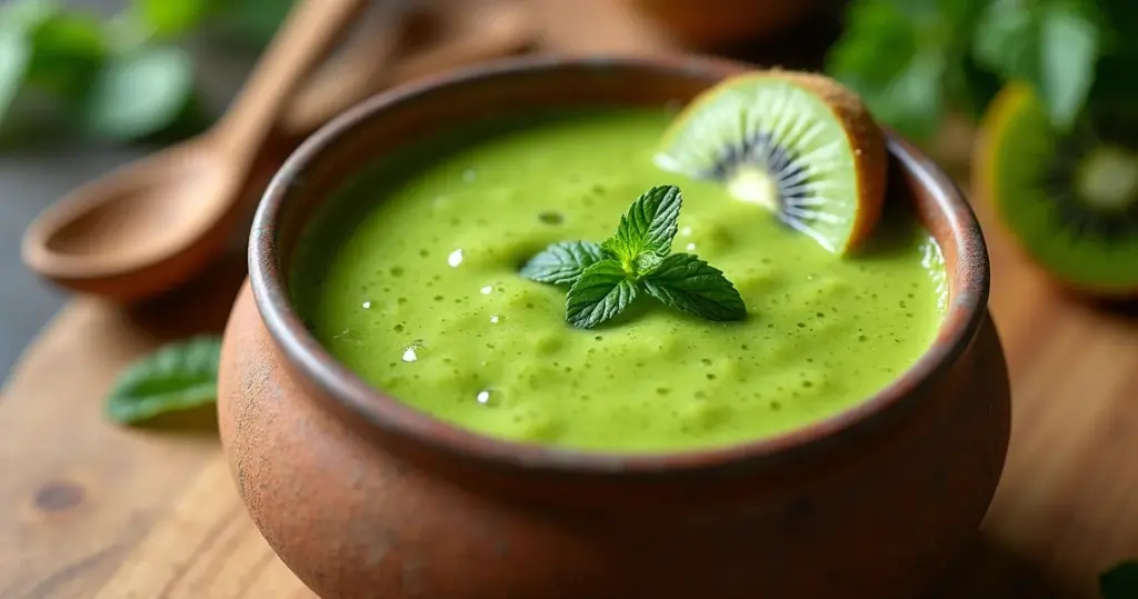 Smoothie de Verde Kiwi: Vitalidade em 25 Minutos