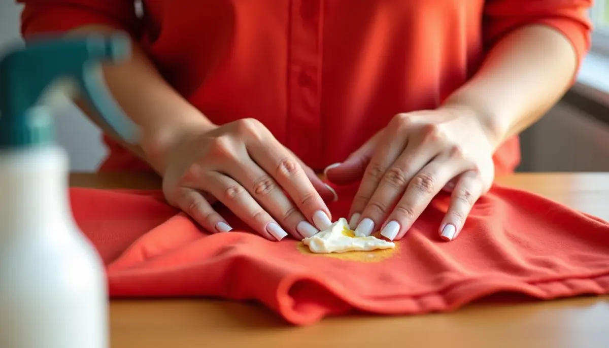 Como tirar mancha de guardado de roupa colorida sem desbotar?