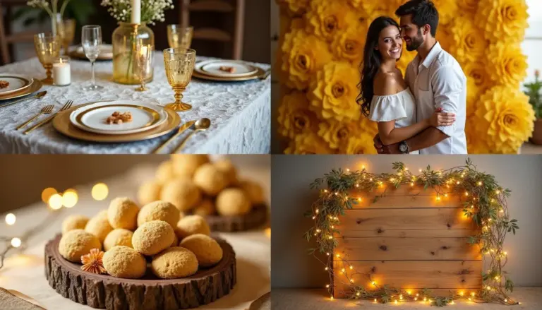 50 Ideias de Decoracao Bodas de Ouro Simples e Barata para 2026