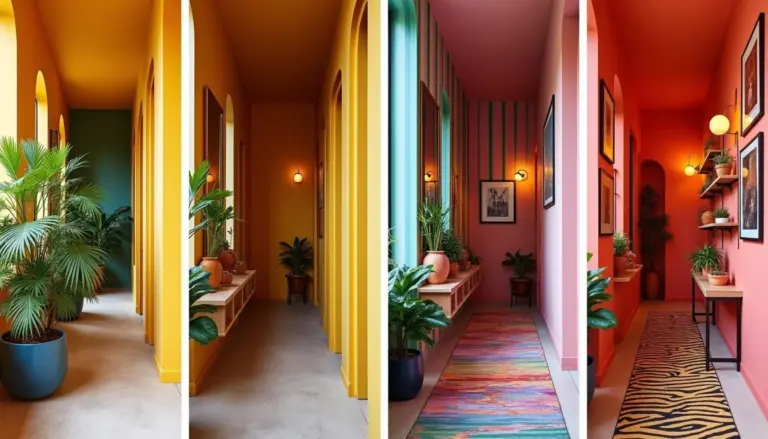47 ideias de decoração corredor estreito interno que ampliam o espaço
