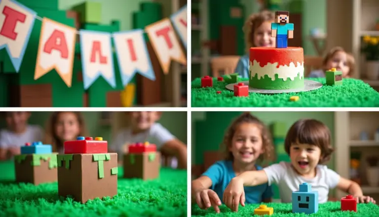 36 Ideias de Decoracao de Festa do Minecraft com Kits Prontos e Baratos
