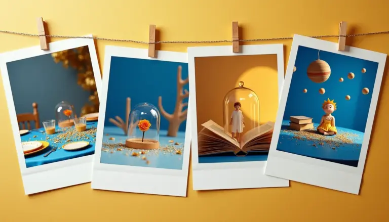 55 Ideias de Decoracao do Pequeno Principe Azul e Dourado para Festa Magica