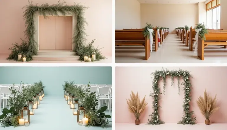 35 ideias de decoração igreja casamento simples e barata