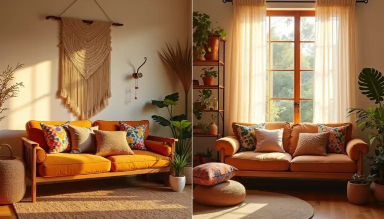 50 Ideias de Decoracao Sala Pequena Boho para Ampliar o Ambiente