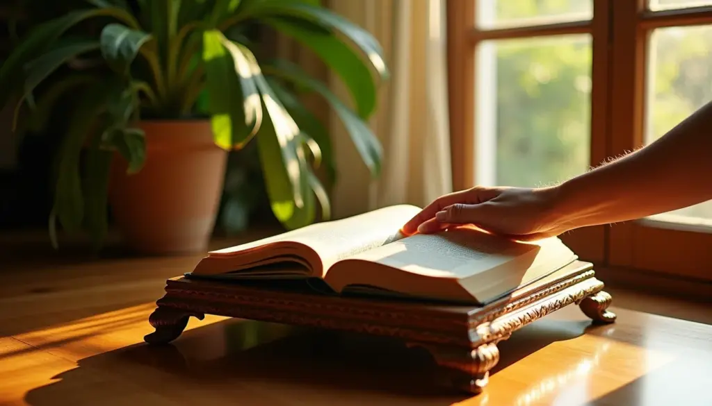 Genuflexório: o móvel que vira apoio para livros e plantas