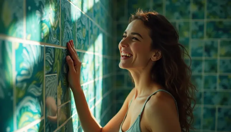 55 Ideias de Papel de Parede para Azulejo sem Quebrar Nada 55 Ideias de Papel de Parede para Azulejo sem Quebrar Nada