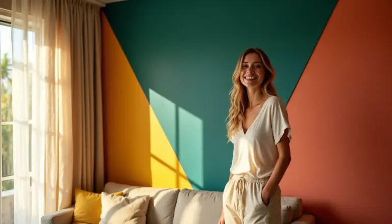 30 Ideias de Pintura Geometrica Parede para Renovar Sua Casa