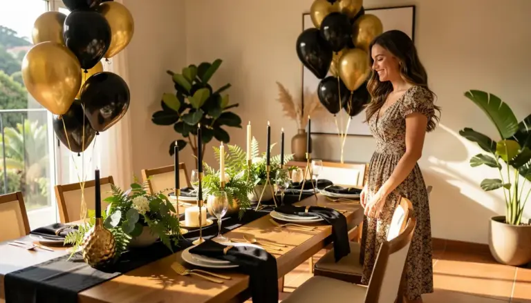 34 Ideias de Combinação de Cores para Mesa de Aniversário Adulto