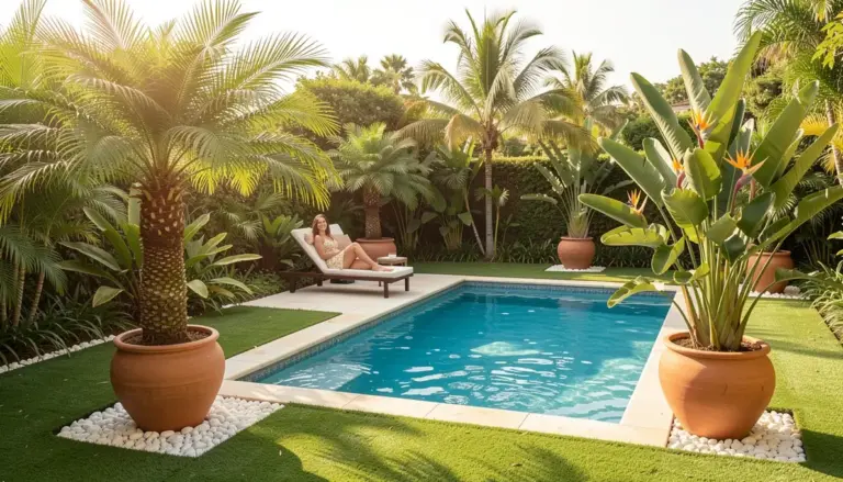 30 Ideias de Combinações de Plantas para Piscina Pequena