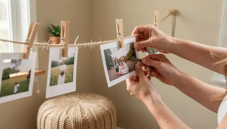 Como Decorar um Cantinho para Fotos com Objetos Baratos e Cheios de Memória