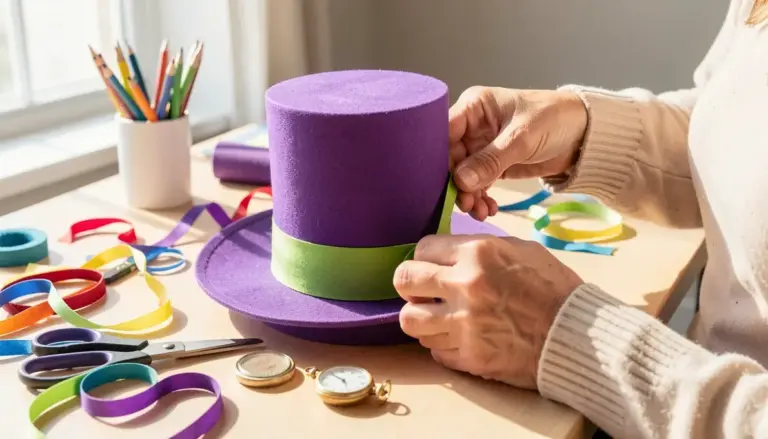 Como Fazer Chapéu do Chapeleiro Maluco para Decoração de Festa com Molde Grátis Como Fazer Chapéu do Chapeleiro Maluco para Decoração de Festa com Molde Grátis