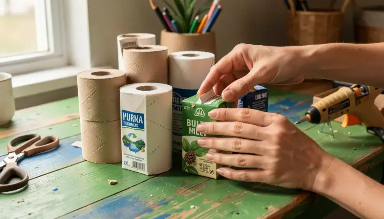 Como Fazer Sua Própria Decoração para Mesa de Escritório com Itens Reciclados
