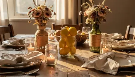 33 Ideias de Decoração de Mesa de Convidados Econômica com Itens que Você Já Tem em Casa