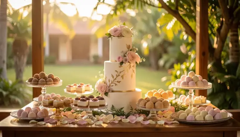 42 Ideias de Decoração de Mesa de Doces para Casamento Inesquecível