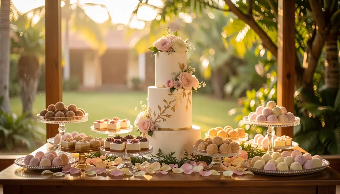 42 Ideias de Decoração de Mesa de Doces para Casamento Inesquecível