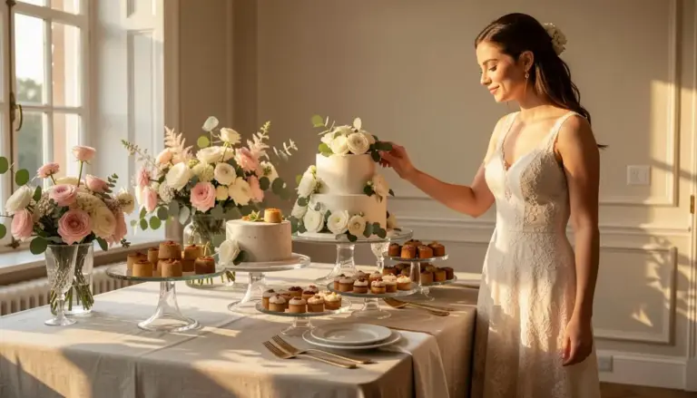 41 Ideias de Decoração de Mesa de Bolo de Casamento que Encantam