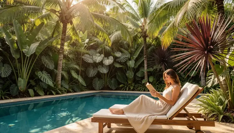 30 Ideias de Decoração de Piscina com Plantas Tropicais