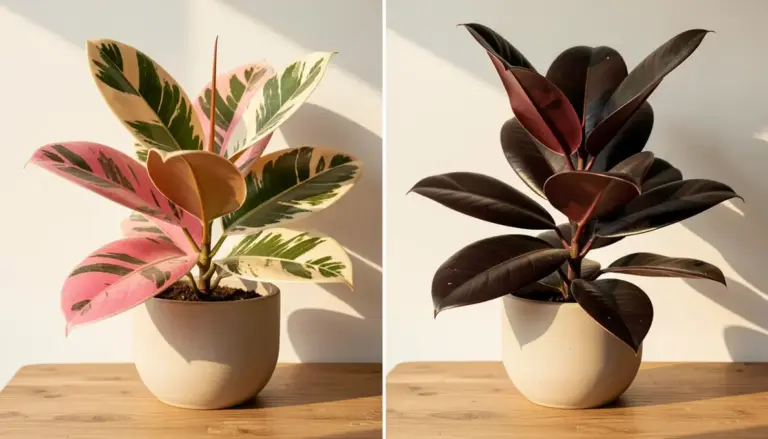 Diferença entre Ficus Elastica Rosa e Burgundy: Qual Leva a Sua?