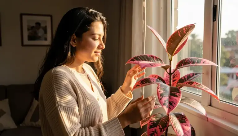 Ficus Elastica Rosa em Apartamento com Pouca Luz: Como Manter a Cor