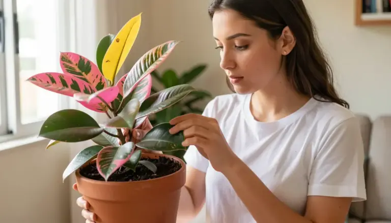 Por Que as Folhas da Ficus Elastica Rosa Ficam Amarelas? Causas e Soluções