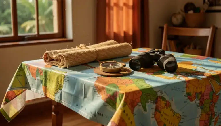 43 Ideias de Tecidos e Materiais para Decoração de Aniversário Tema Aventura