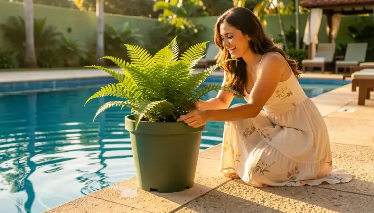 Vasos Impermeáveis para Plantas na Piscina: Os 3 Materiais Que Duram
