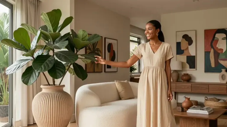 Ficus lyrata na sala: como escolher o lugar certo e o vaso ideal